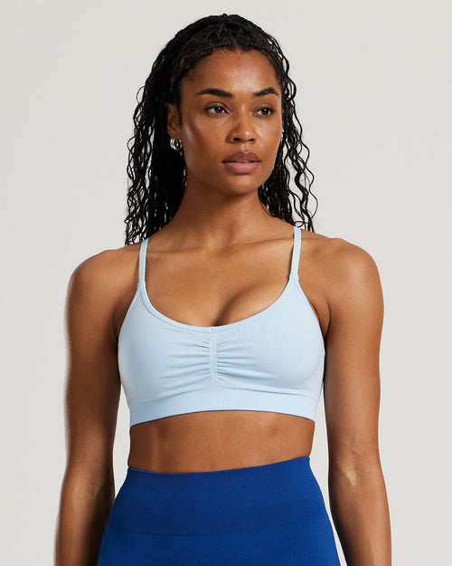 Define Scrunch Seamless Bralette | Powder Blue