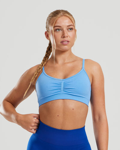 Define Scrunch Seamless Bralette | Sky Blue