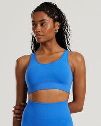 Power Seamless Sports Bra | French Blue