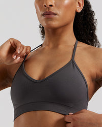 Define Seamless Halter Neck Bra | Graphite