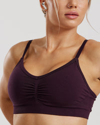 Define 2.0 Seamless Scrunch Bralette | Midnight Plum