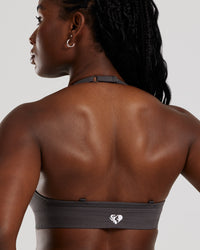 Define 2.0 Seamless Halter Neck Bra | Graphite