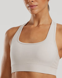 Motion Seamless Racer Back Bra | Stone