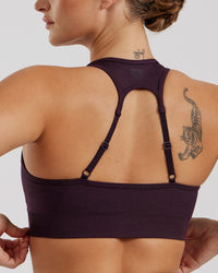 Motion Seamless Racer Back Bra | Midnight Plum