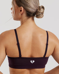 Define 2.0 Seamless Scrunch Bralette | Midnight Plum