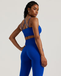 Power Seamless Sports Bra | Electric Blue