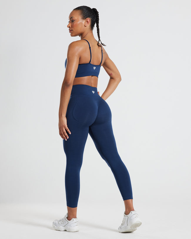 Scrunch Gym Leggings 7/8 Length - Sapphire Blue | Women's Best