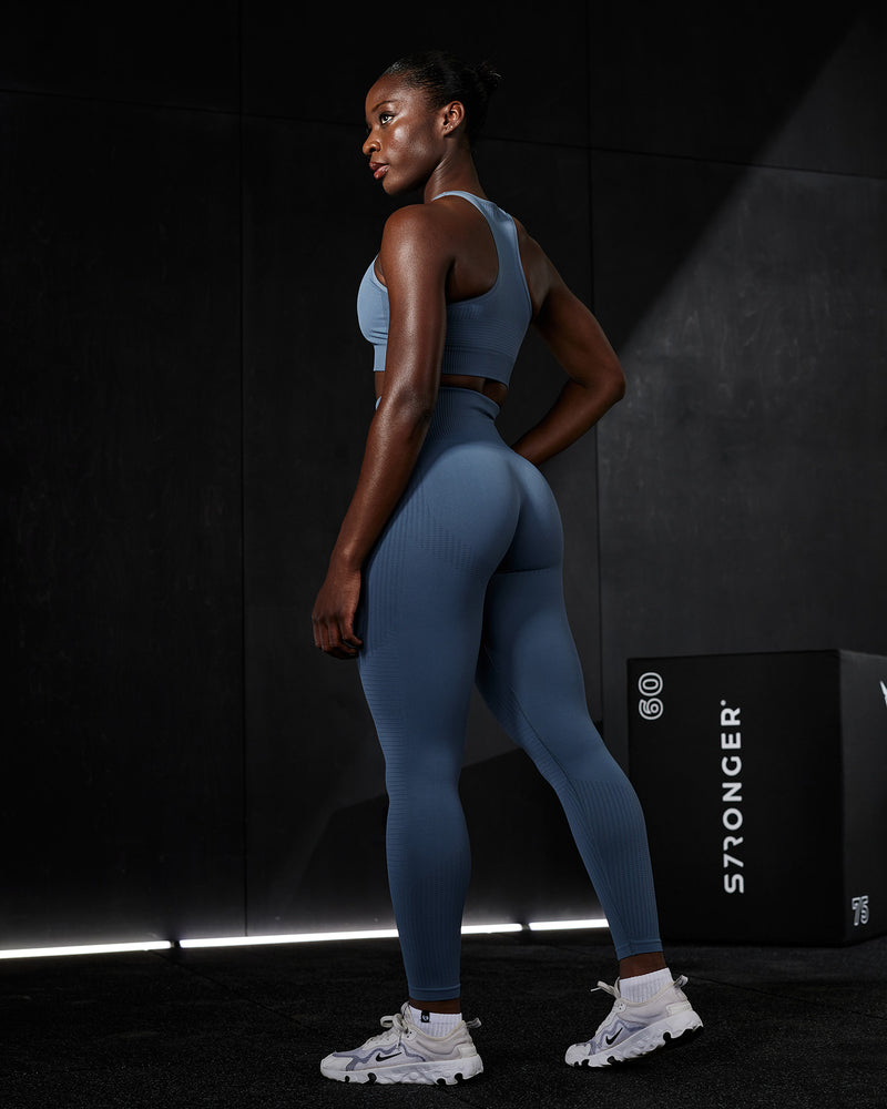 Power Seamless Leggings - Smoke Blue | Women's Best