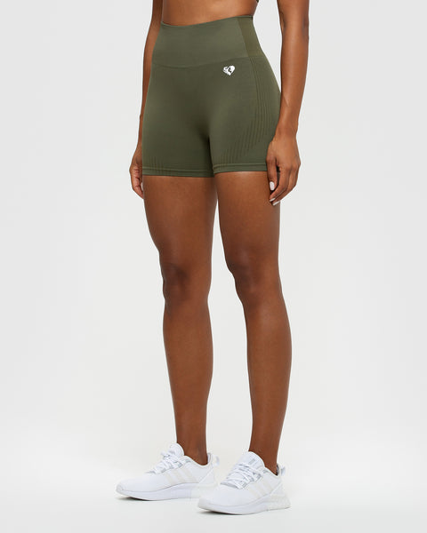 Olive green nike shorts womens sale