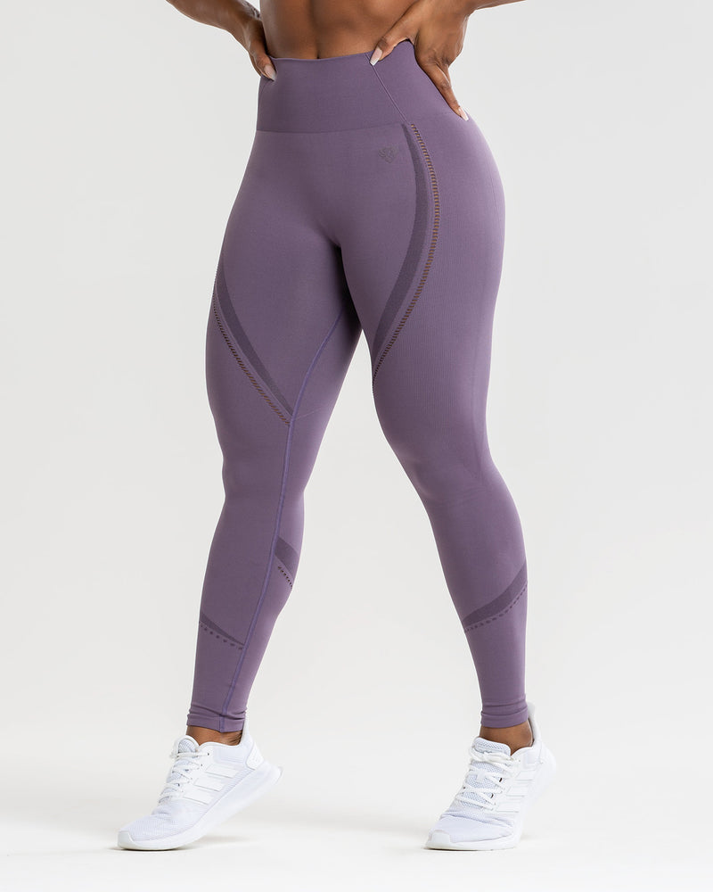 Women's Seamless High-rise Rib Leggings - All In Motion™ Lilac