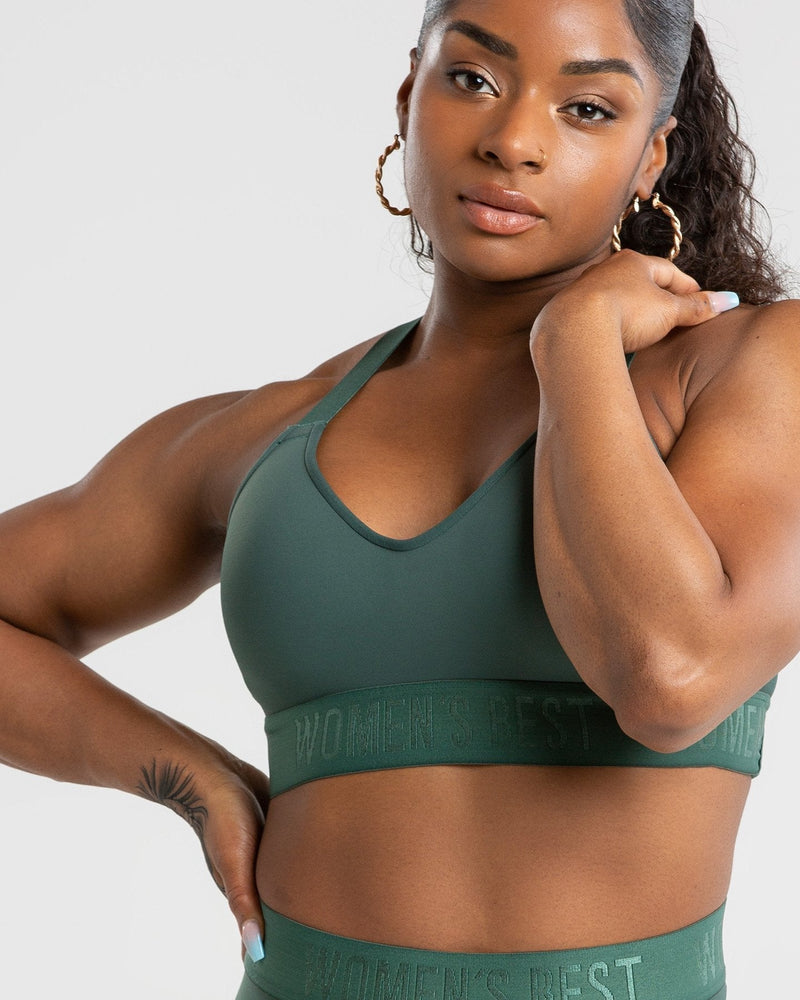 Eco-friendly Back Strapped Sports Bra IDÉALE Ruby E-store  -  Polish manufacturer of sportswear for fitness, Crossfit, gym, running.  Quick delivery and easy return and exchange