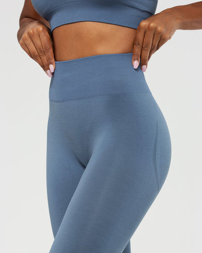 Women's High Waist Workout Yoga Pants Athletic Legging - Haze Blue / S