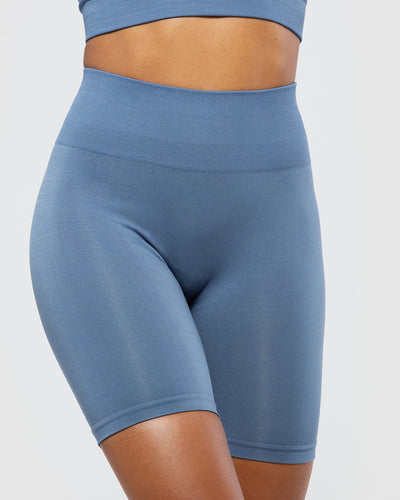 Blue camo fitness leggings size medium in women - Depop