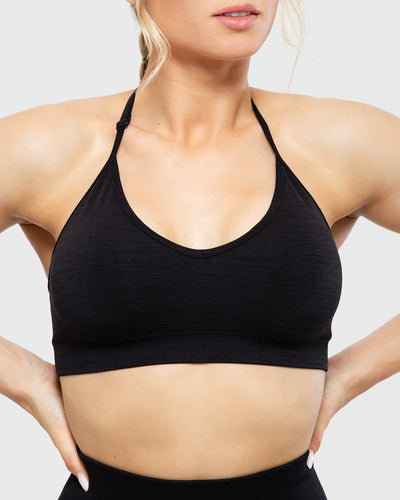 ICANIWILL NIMBLE ADJUSTABLE - Light support sports bra - black 