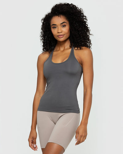 Womens Shapewear Tank Tops with Built in Bra Tummy Control Cami Shaper  Compression Shaping Tops
