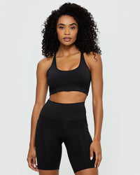 Essential Scoop-Neck Bralette | Black