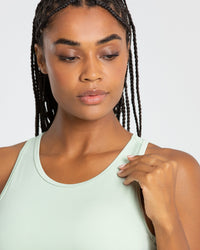 Essential Crop Tank Top | Tea Green