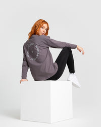 Comfort Oversized Long Sleeve T-Shirt | Charcoal