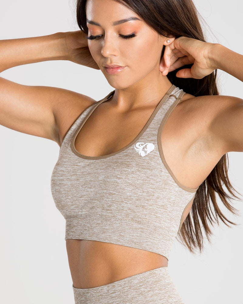 Body Up Ready Steady Medium Impact Wire-Free Sports Bra 36G, Grey Marle at   Women's Clothing store