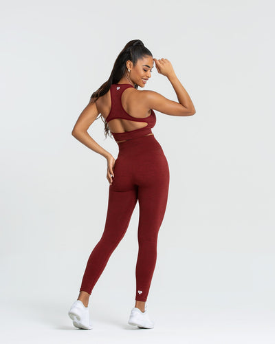 Move Seamless Leggings - Ruby Red Solid