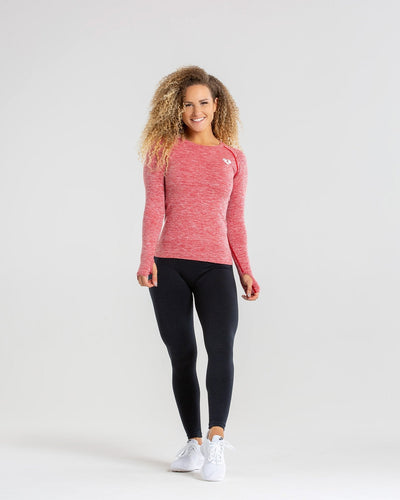 Move Seamless Long Sleeve Top - Red Marl
