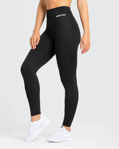 Nike Essential Leggings Womens XS Black White High Rise Gym