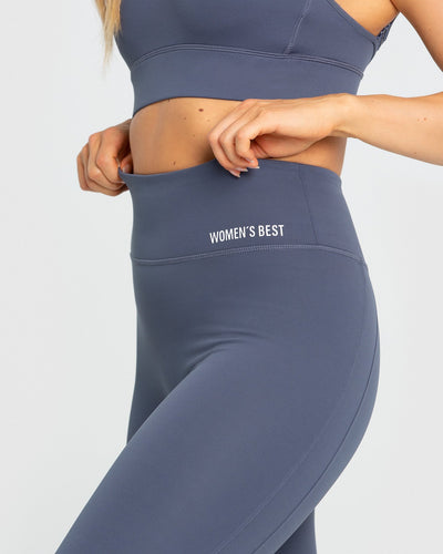 High Waist Blue N-Gal Dry Fit Color Block Athletics Workout Leggings Tights  at Rs 225 in Noida