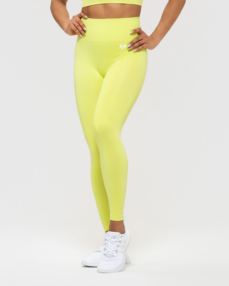 Gymshark Flex Low Rise Light Gray yellow Leggings Pants Women Size XS