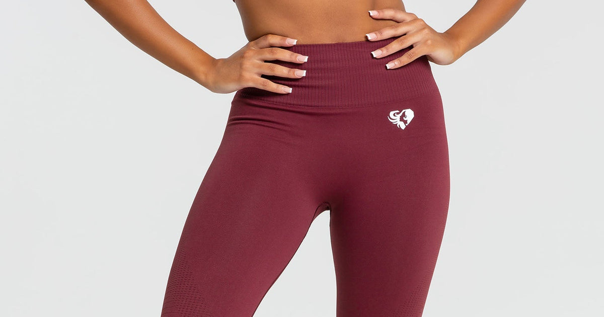 Best workout gear - sorted 👌 pair the Burgundy Mesh Luxe Leggings