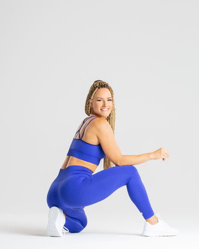 Shop Generic Hollow Out Fitness Leggings Sport Women Yoga Pants Workout  Mesh Legging Lift Push Up Workout Tights(#Royalblue) Online