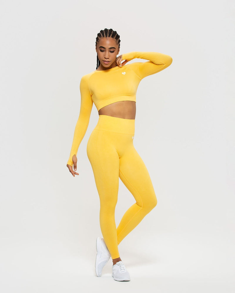 Bonds Seamless Comfy Crop Top - Toronto Orange